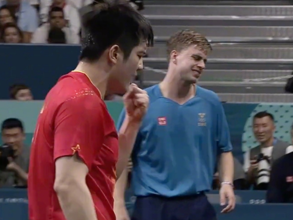 关于英国乒乓球队绝杀瑞典乒乓球队，樊振东高光表现的信息