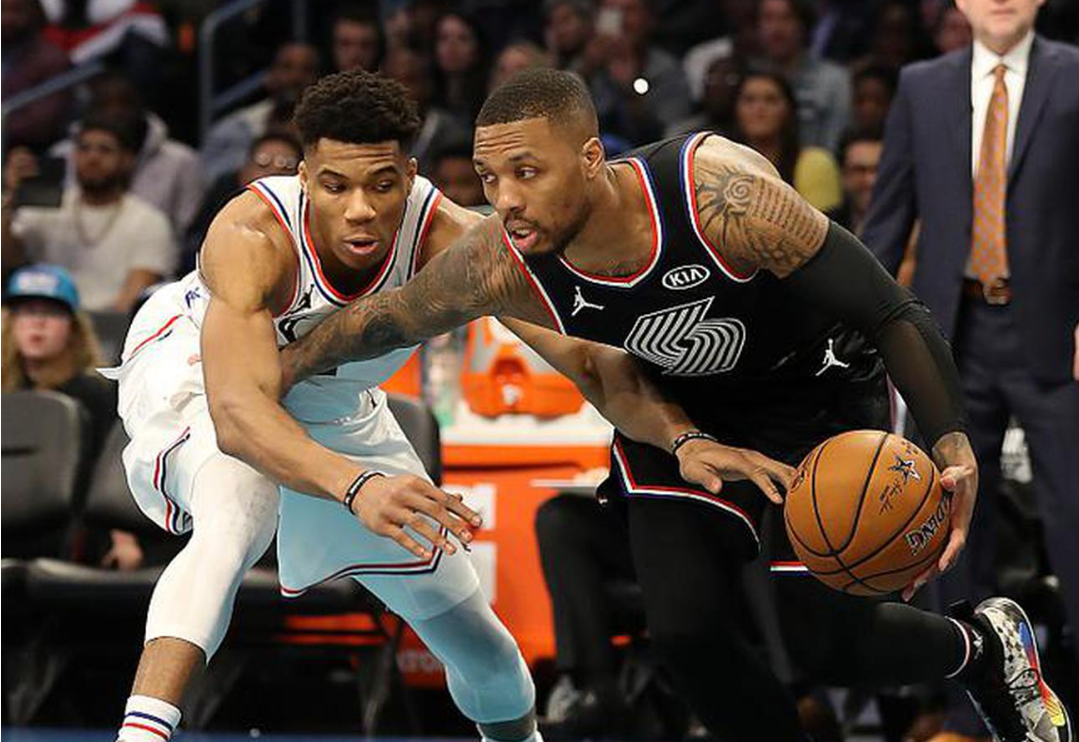 包含雄鹿碾压马刺，利拉德送出助攻的词条